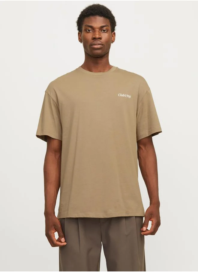 JACK & JONES Back Graphic Print Wide Fit T-Shirt