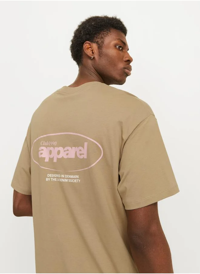 JACK & JONES Back Graphic Print Wide Fit T-Shirt