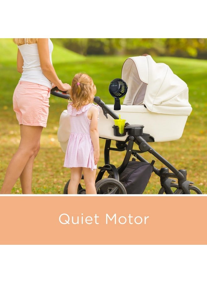 liuliuby Small Fan With Clip | Stroller Fan Clip On For Baby | Baby Fan For Stroller And Car Seat | Baby Stroller Fan Rechargeable With Clip | Small Clip On Fan For Bed, Treadmill, Peloton Bike  - Image 5