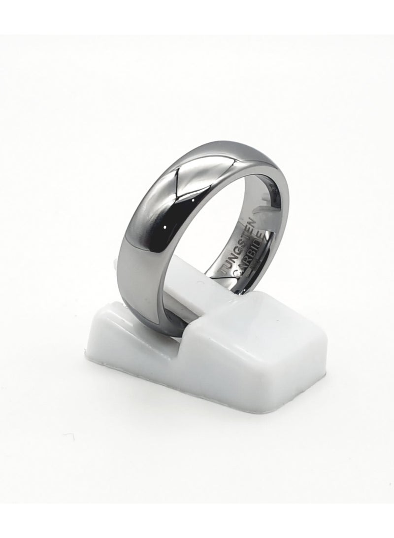 6mm Tungsten carbide dome ring - Image 3