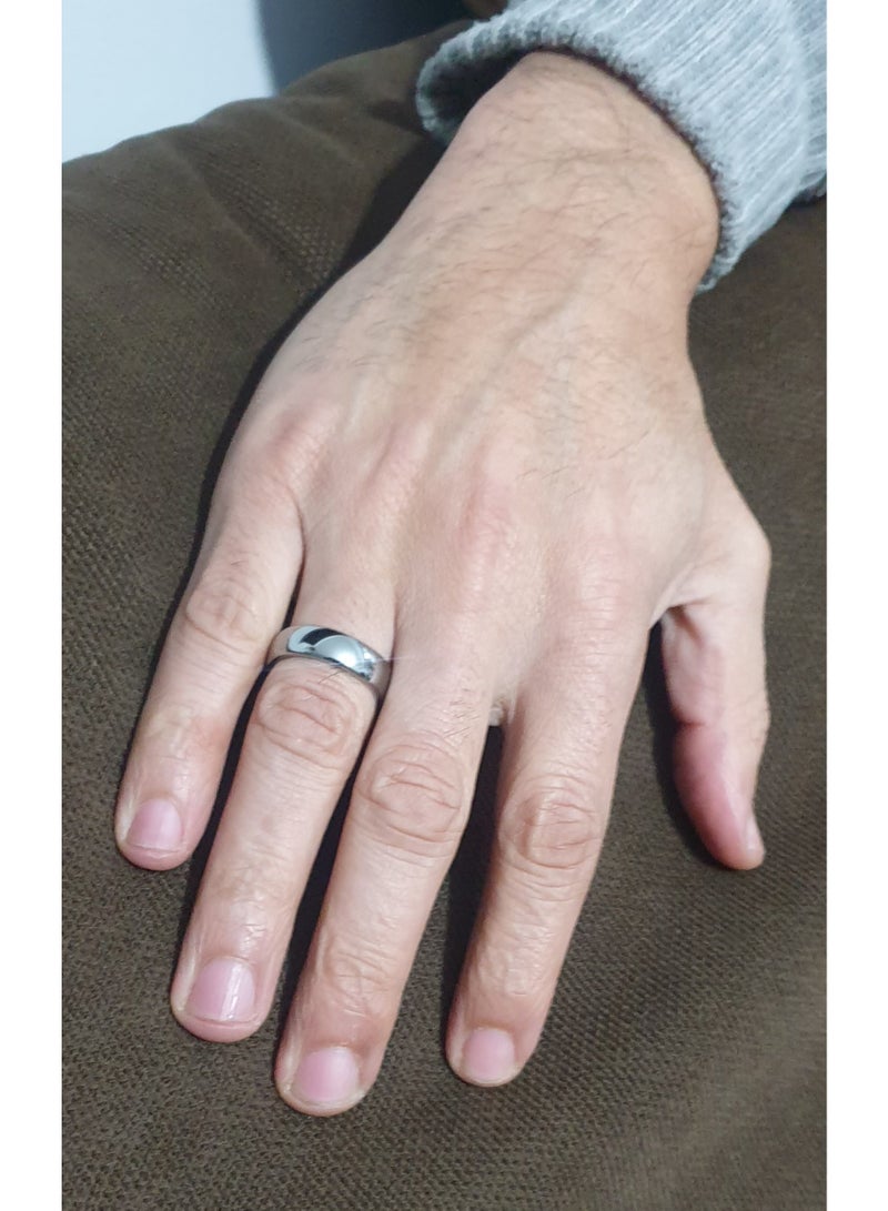 6mm Tungsten carbide dome ring - Image 4