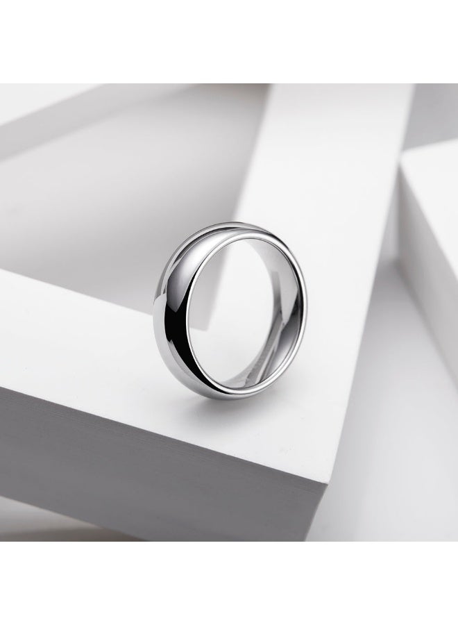 6mm Tungsten carbide dome ring - Image 1