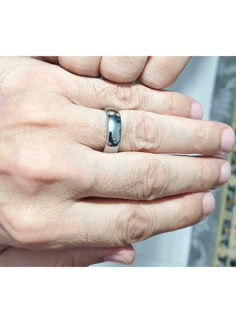 6mm Tungsten carbide dome ring - Image 5