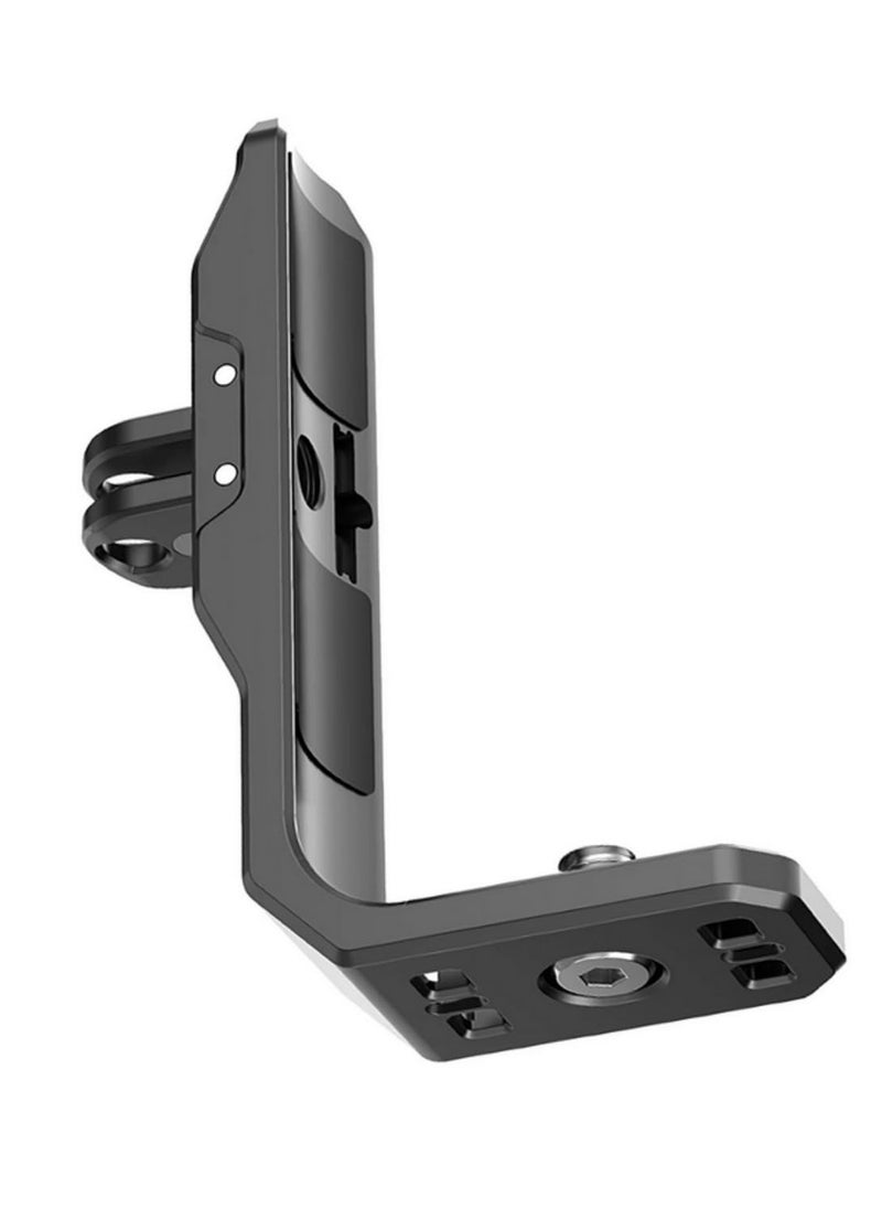 For Insta360 X4 Metal Horizontal Shooting Bracket Mount with 1/4 Connector and 2-Jaw Adaptor Durable Camera Accessory Holder for Enhanced Perspective and Compatibility