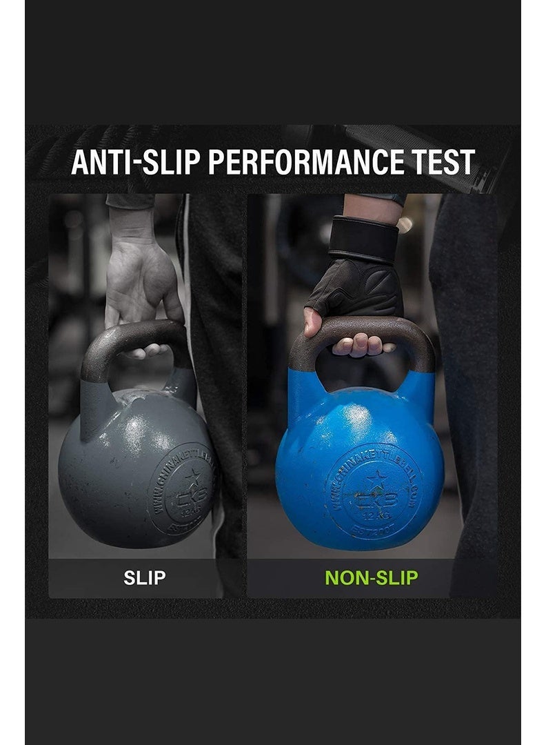 Auger Gym Gloves, Unisex Weight Lifting Gloves with Wrist Support, Full Palm Protection for Motorcycling, Riding, Fitness, Weightlifting, Exercise, Hanging, Pull-ups - Image 4