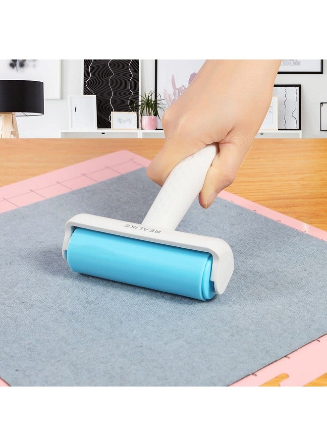 REALIKE Brayer Roller & Mat Tweezers Remover Set Craft Stamping Brayer Tools For Cricut/Silhouette/Brother Crafting Printmaking - Image 2