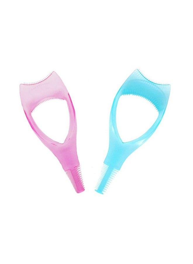 ericotry 2 Pcs Plastic Makeup Eyelash Tool Eyelash Brush Curler Magic Useful Cosmetic Mascara Eyelash Comb Applicator Helper Guide Card Tool For Women Ladies Girls Cosmetic (Color Ship At Random)  - Image 1