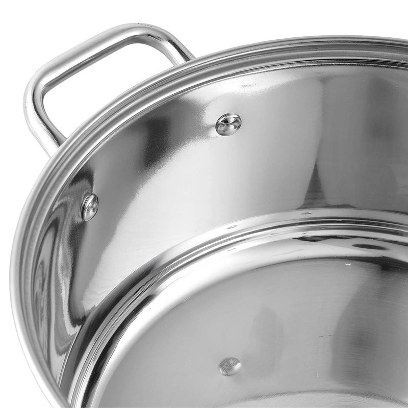 Bartan Star وعاء طهي عميق من الفولاذ المقاوم للصدأ بارتان ستار مناسب لل induction مع غطاء - 4 لترات - Image 2