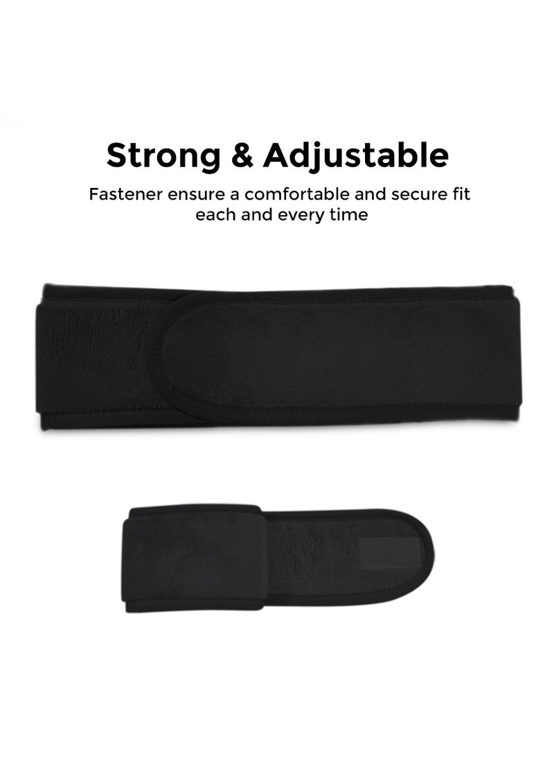 Makeup Cloth Reusable Microfiber Facial Headband Make up Hair Band [3.1x24.8inch] StretchTowel for Sports Yoga Gym Band - Black - pzsku/Z3198D65E4852B00741A8Z/45/_/1718260454/34ec997e-4838-4bf5-82eb-e0ab5cb2f592