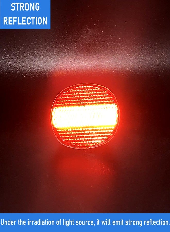 MGMSINYO Rear Fender Reflector Bicycle Accessory Bike Part Oval Mugguard Safety Warning Night Riding One Screw Red 1pcs - Image 2