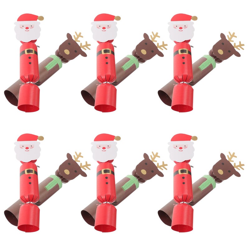 Christmas Candy Box Organizer 20pcs Red Santa Reindeer Design Festive Party Supplies - Image 2