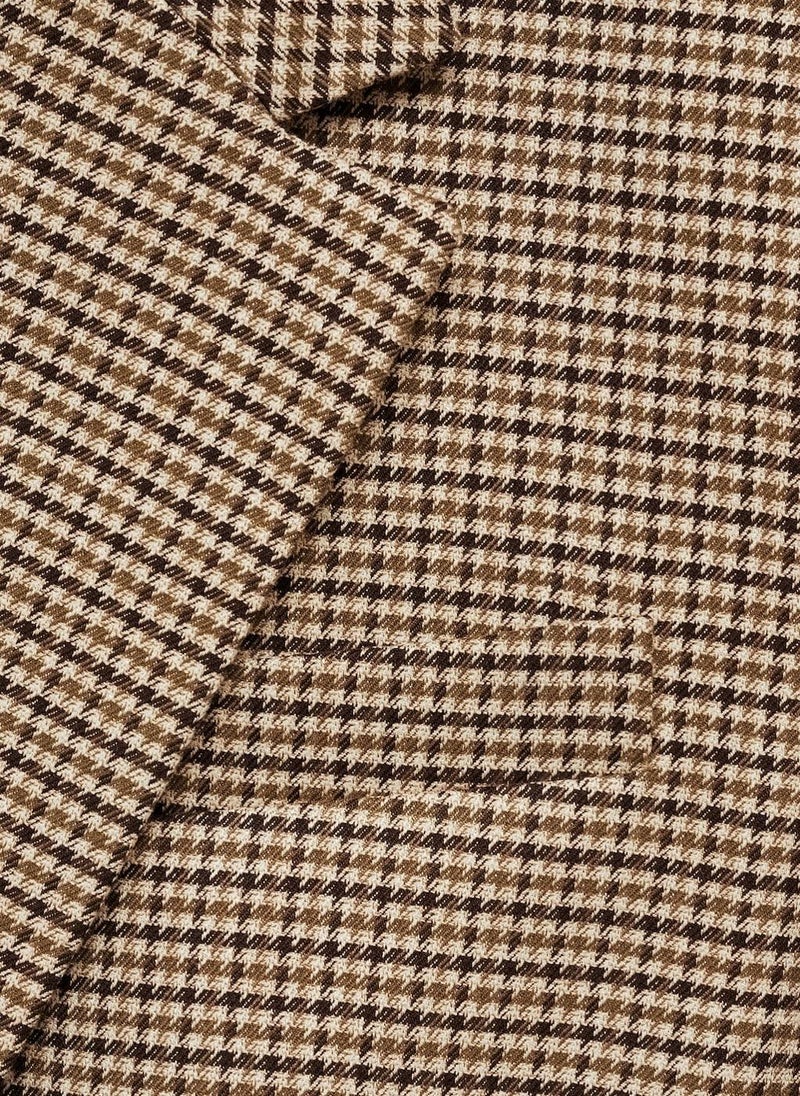 MANGO Straight-Fit Micro-Houndstooth Jacket  - Image 2