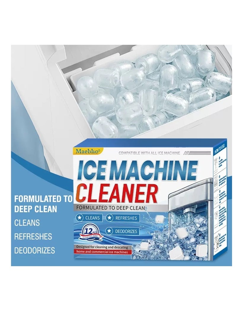 12PCS Ice Machine Cleaning Tablets Ice Machine Scale Stain Maintenance Cleaning Effervescent Tablets  - Image 2