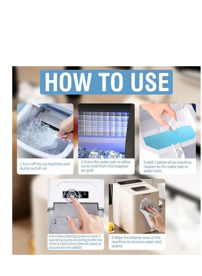 12PCS Ice Machine Cleaning Tablets Ice Machine Scale Stain Maintenance Cleaning Effervescent Tablets  - Image 4