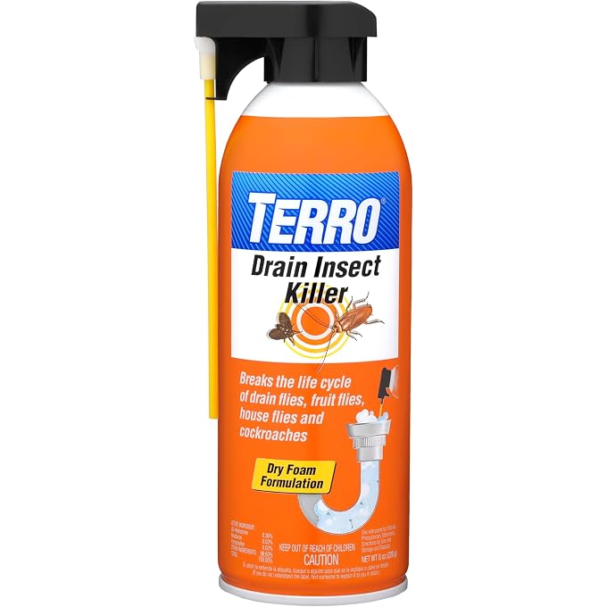 TERRO Drain Insect Killer - T590 Drain Fly Killer - Foam Drain Treatment - Drain Treatment for Drain Flies, Fruit Flies, House Flies, and Roaches - Image 4