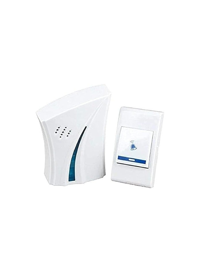 Doorbell Kit Doorbell with 32 Ringing Sounds, LED Flashing, Wireless Connection, Wireless Remote Control Doorbell 