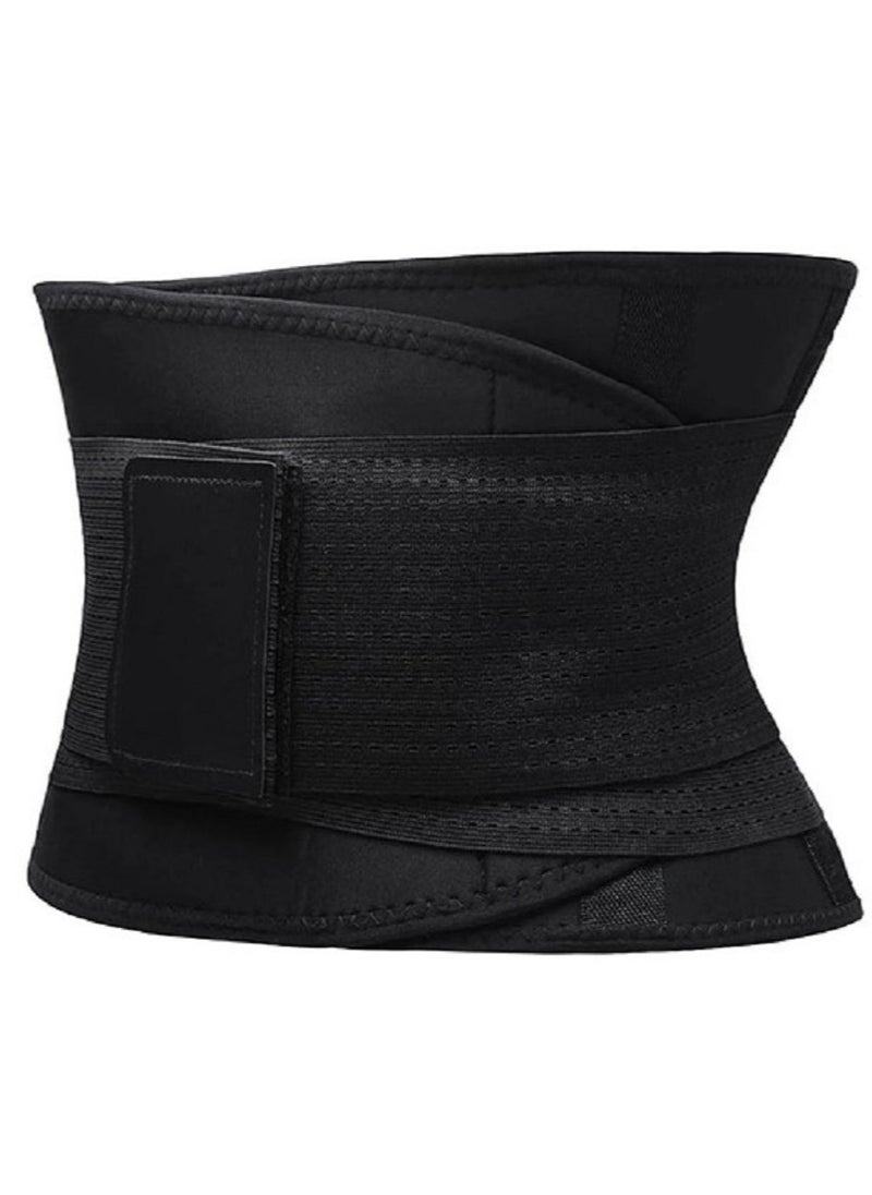 Generic - The waist and abdomen slimming belt targets the waist directly and makes the body sweat during physical fitness exercises, and stimulates faster fat burning in the abdomen.L - Image 1