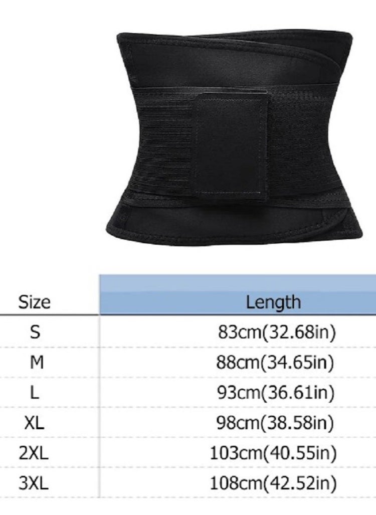 Generic - The waist and abdomen slimming belt targets the waist directly and makes the body sweat during physical fitness exercises, and stimulates faster fat burning in the abdomen.L - Image 1