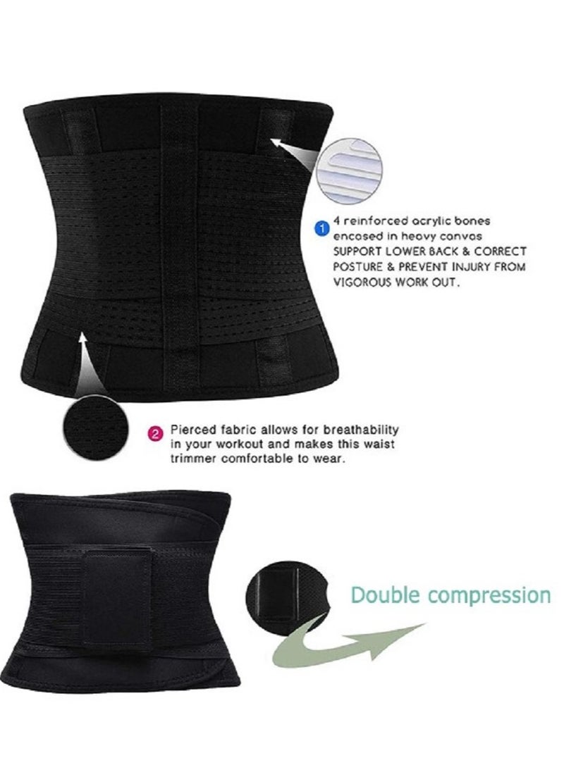 Generic - The waist and abdomen slimming belt targets the waist directly and makes the body sweat during physical fitness exercises, and stimulates faster fat burning in the abdomen.L - Image 1