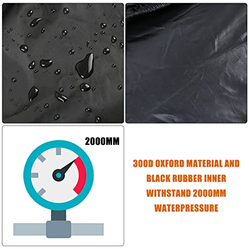 SPORTULI Waterproof Car Cover Replace for 2015-2025 Tesla Model X, All Weather Model X Covers with Zipper Door, Ventilated Mesh & Charging Port for Snow Rain Dust Hail Protection - Image 4