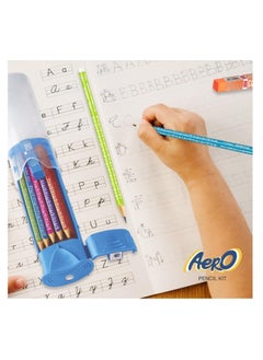 Flair FLAIR Creative Series Aero Pencil Smart Kit | Colourful 2B Lead Pencils | Fun & Functional Box | Stationery Kit Ideal For Gifting | Set Of 10 Wooden Pencils, 1 Eraser & 1 In-Built Sharpener.  - Image 5