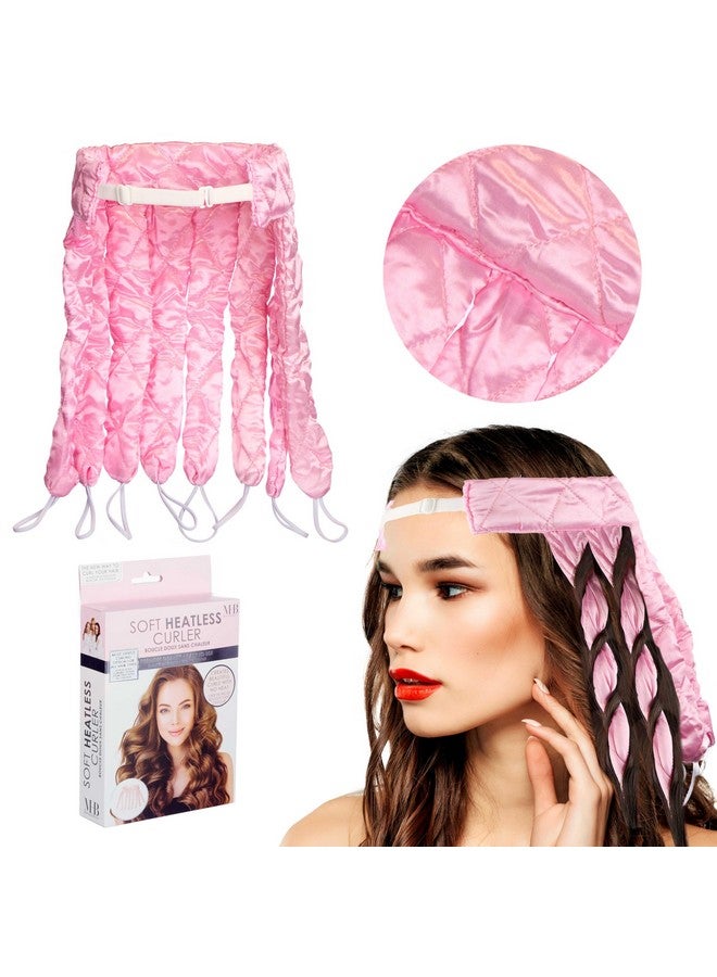 Expressions Soft Heatless Curler Premium Quality Hair Accessories For Women Light Pink Heatless Hair Curler Curling Headband Heatless Hair Roller - Image 3