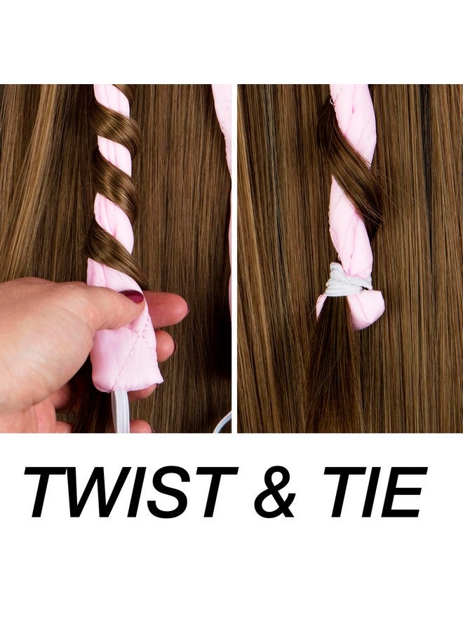 Expressions Soft Heatless Curler Premium Quality Hair Accessories For Women Light Pink Heatless Hair Curler Curling Headband Heatless Hair Roller - Image 4