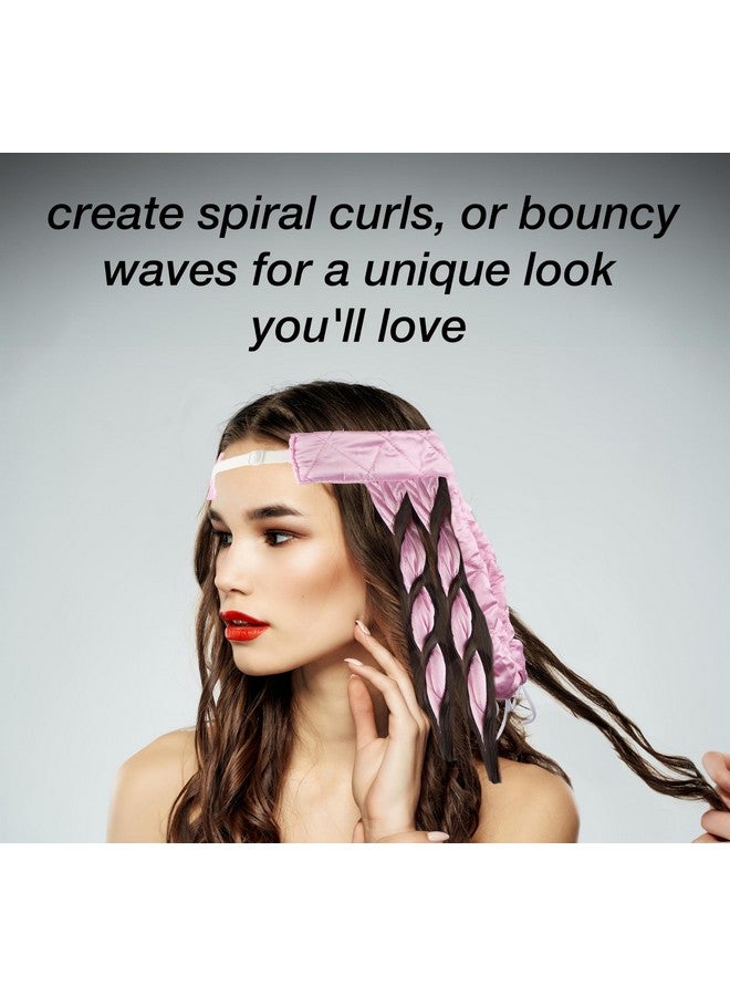 Expressions Soft Heatless Curler Premium Quality Hair Accessories For Women Light Pink Heatless Hair Curler Curling Headband Heatless Hair Roller - Image 5