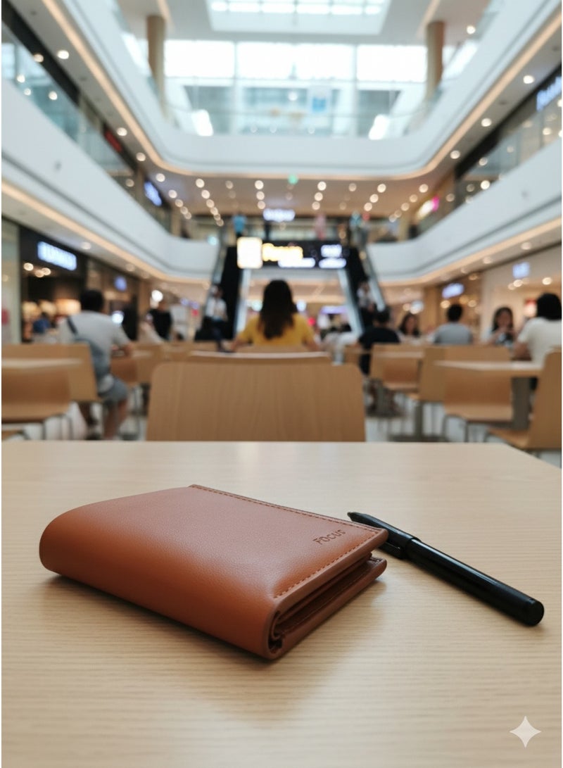 FOCUS magnet Leather Wallet - New Slim Design Card Holder - Image 4