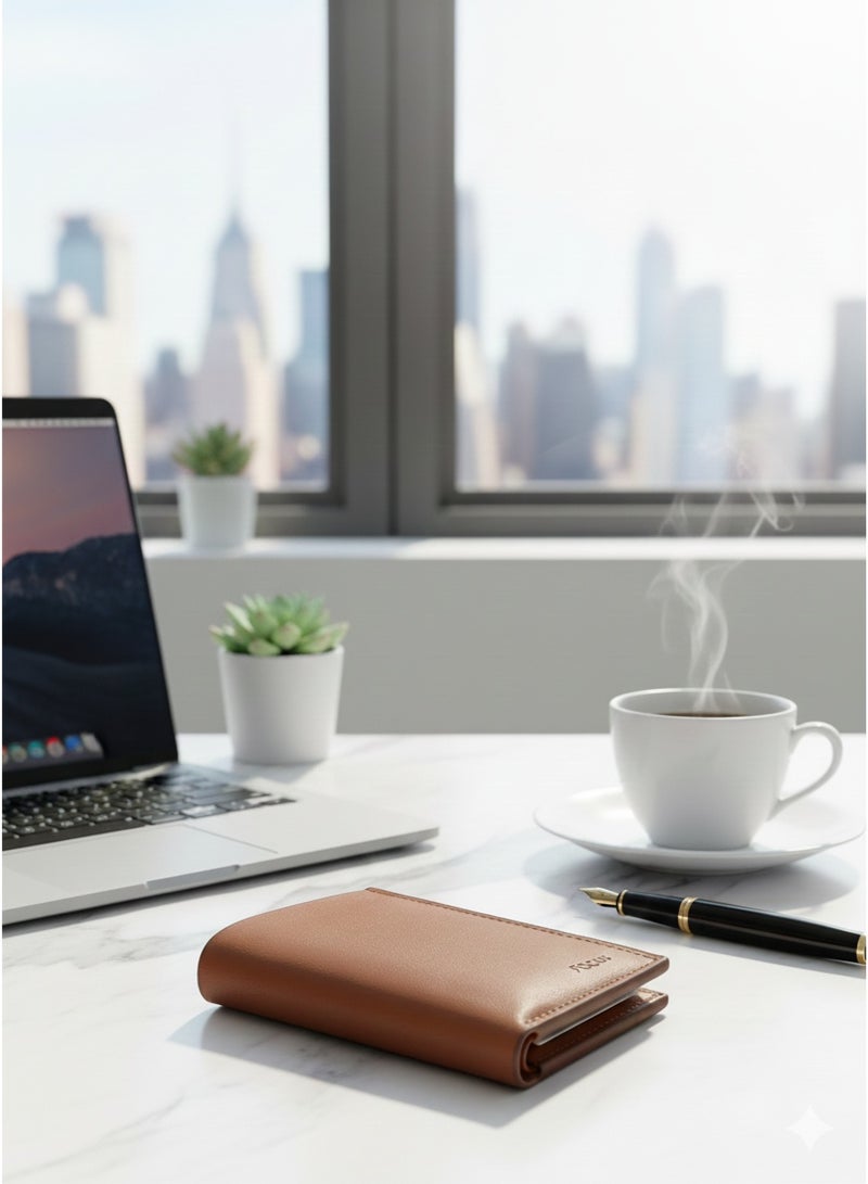 FOCUS magnet Leather Wallet - New Slim Design Card Holder - Image 5