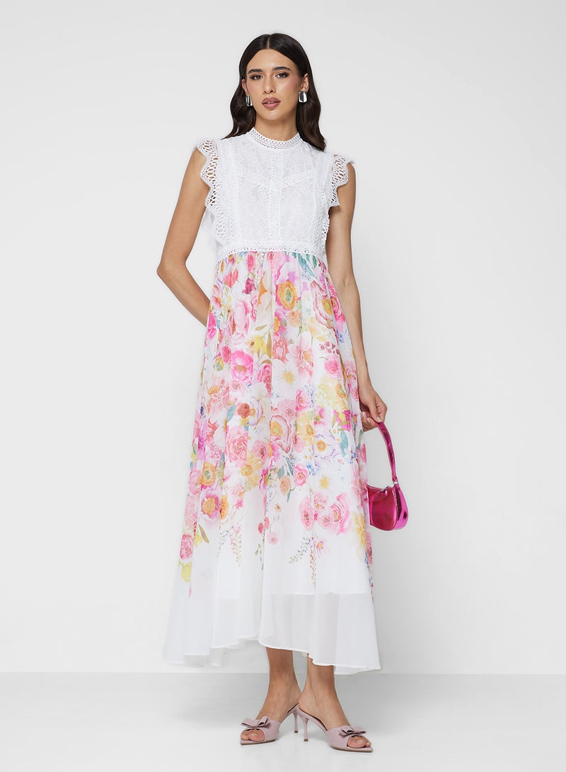 ايلا فستان بطبعة زهور - Image 4