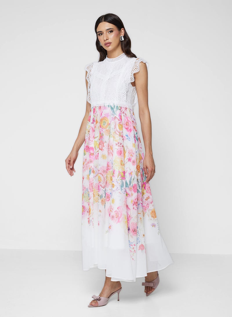 ايلا فستان بطبعة زهور - Image 1