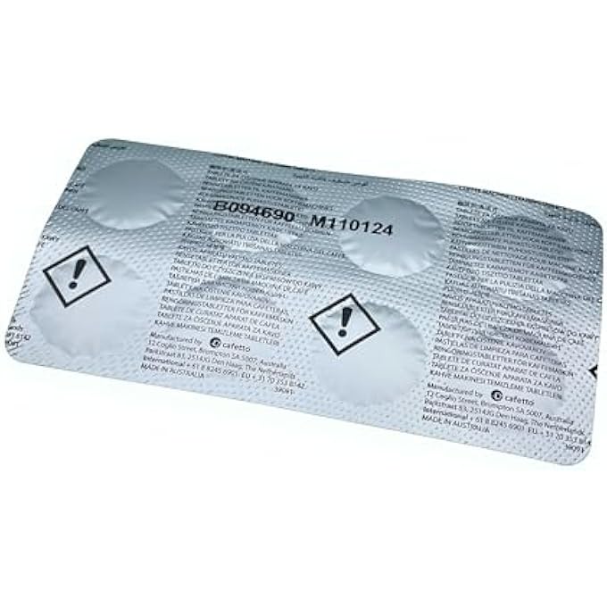 CAFETTO Cino Cleano Espresso Machine Cleaning Tablets For Breville Espresso Machines Descaling Tablets For Baristas Pack Of 2 16 Tablets - Image 5