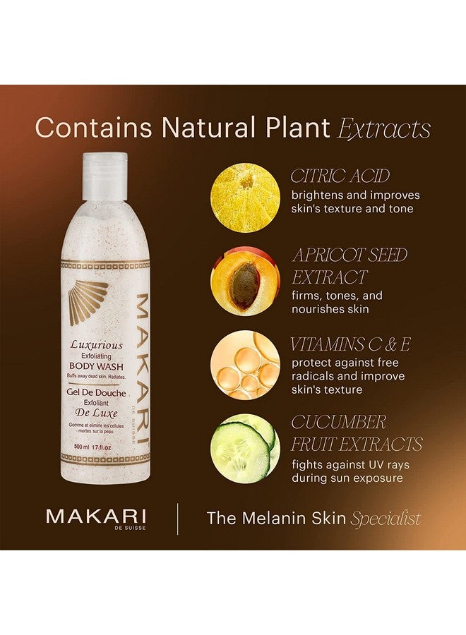 Makari Classic Luxurious Exfoliating Body Wash (500 Ml) | Brightening & Exfoliating Body Cleanser | Removes Dead Skin Cells & Unclogs Pores | Recommended For All Skin Types - Image 2