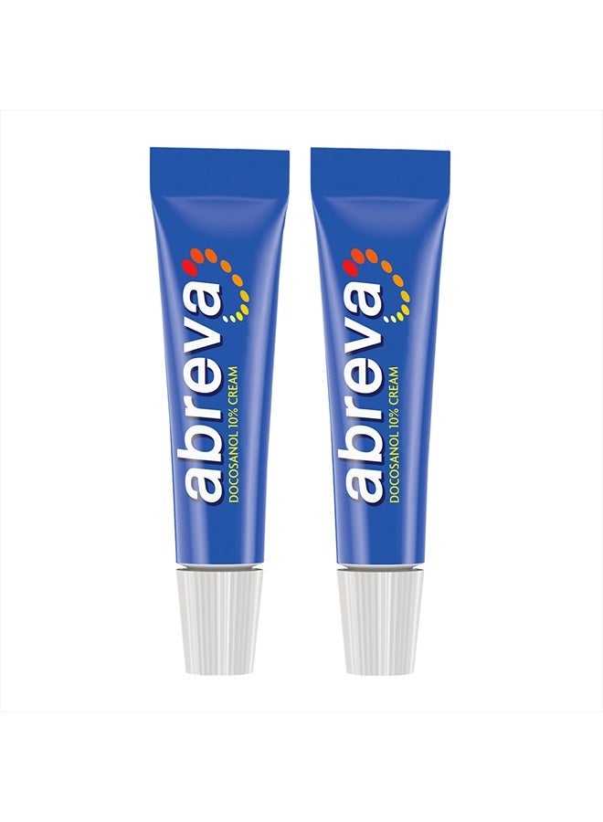 abreva 10 Percent Docosanol Cold Sore Treatment, Treats Your Fever Blister in 2.5 Days - 0.07 oz Tube x 2 - Image 1