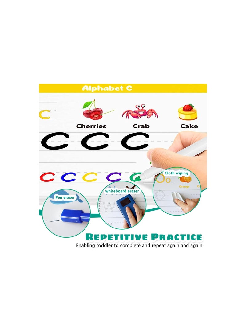 Handwriting Practice Book for Kids, Preschool Learning Activity Busy Book for Toddler 3 4 5 Year Olds, 40 Pages Autism Educational Montessori Toys, Best Gifts  for Boys and Girls In Kindergartens - Image 5