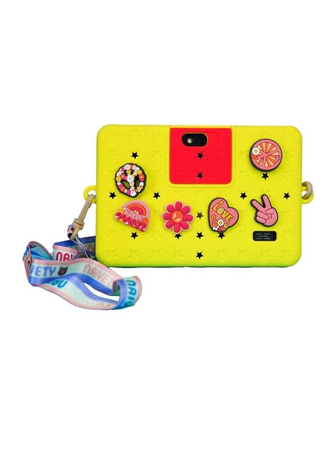 Oteeto - Tablet Kids 7 Inch Dual SIM 4GB RAM 128GB  Wifi With Kids Case Black And Yellow - Middle East Version - Image 1