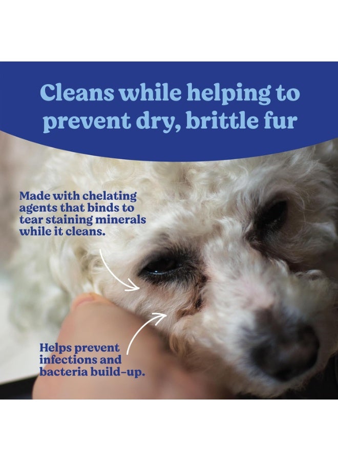 ANGELS' EYES Gentle Tear Stain & Pet Eye Wipes for All Dogs & Cats Textured Grooming Wipes Remove Discharge & Mucus, Reduce Tear Stains, Hypoallergenic with Aloe & Chamomile, 100ct - Image 1