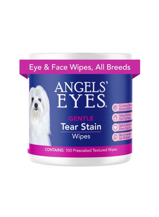 ANGELS' EYES Gentle Tear Stain & Pet Eye Wipes for All Dogs & Cats Textured Grooming Wipes Remove Discharge & Mucus, Reduce Tear Stains, Hypoallergenic with Aloe & Chamomile, 100ct - Image 4
