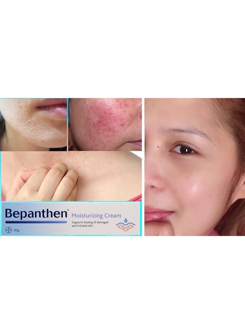 Bepanthen Moisturizing Cream, Supports Healing of Damaged and Irritated Skin, 30g - Image 2