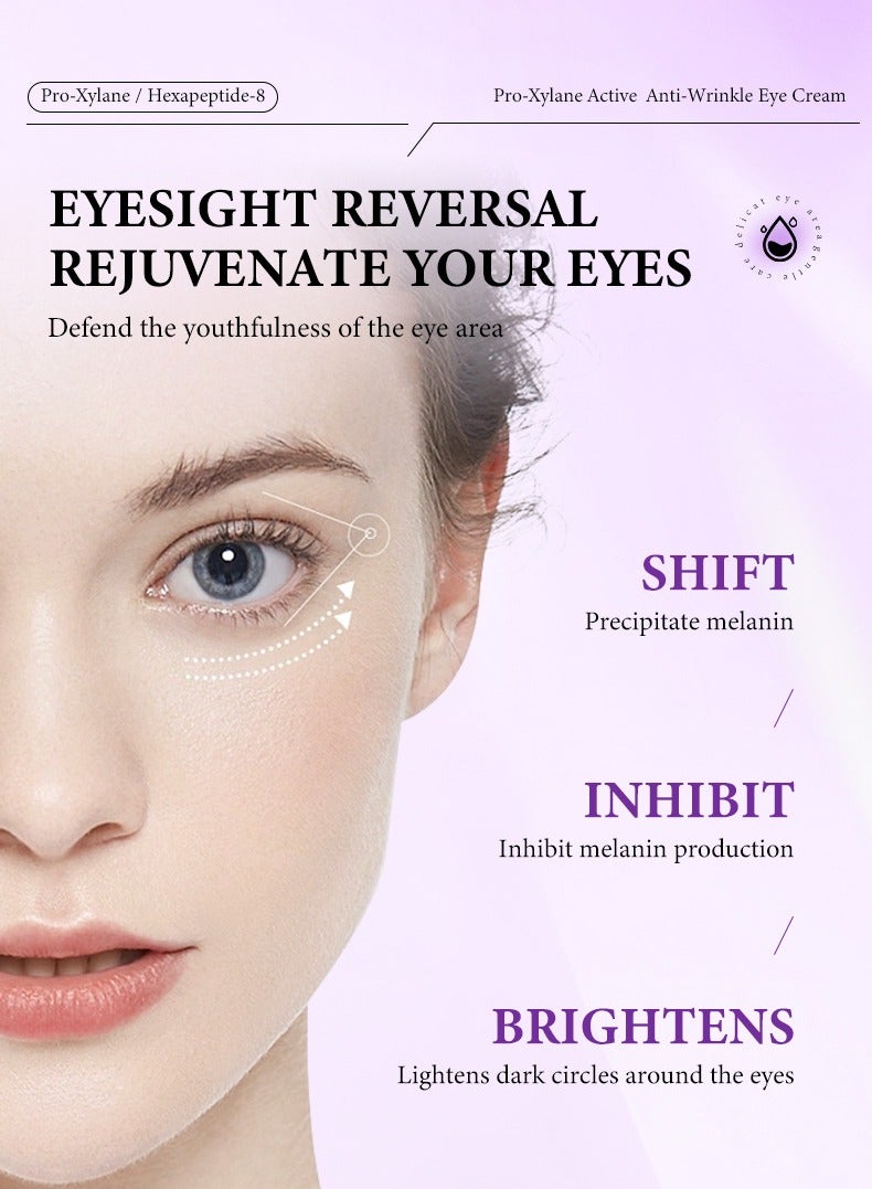 مويكا كريم العين Korea Pro-Xylane 15g / مضاد للشيخوخة للعين النشط ، مضاد للأكسدة ، يتلاشى الخطوط الدقيقة حول العينين ، يزيل الهالات السوداء ، يمنع التجاعيد الجديدة ويصلح بشرة العين ، يجدد منطقة العين - Image 4