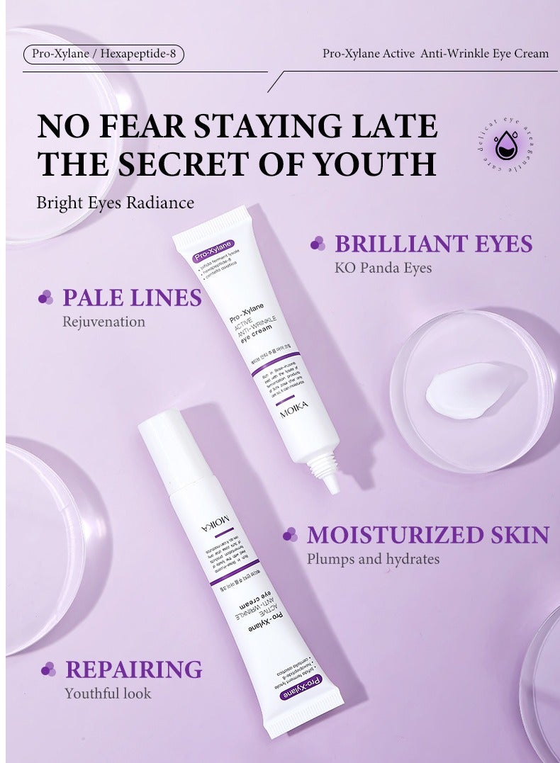 مويكا كريم العين Korea Pro-Xylane 15g / مضاد للشيخوخة للعين النشط ، مضاد للأكسدة ، يتلاشى الخطوط الدقيقة حول العينين ، يزيل الهالات السوداء ، يمنع التجاعيد الجديدة ويصلح بشرة العين ، يجدد منطقة العين - Image 5