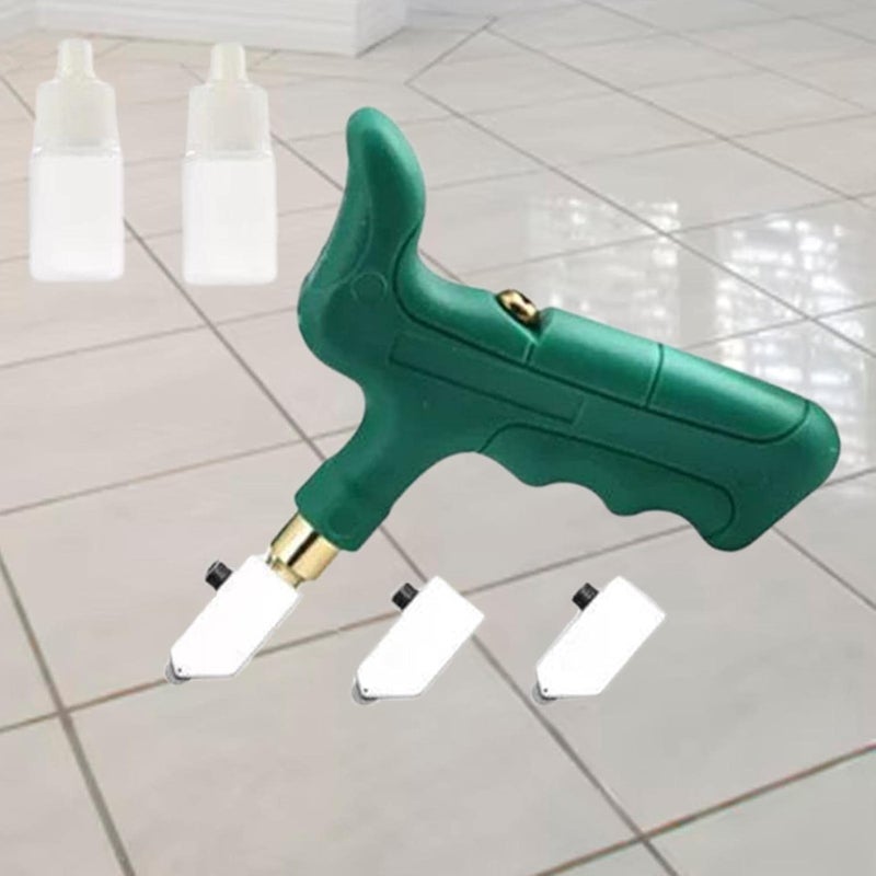 كلاراكو أداة يدوية لقطع الزجاج، قاطع بلاط يدوي، أداة قطع الزجاج مع كماشة لكسر الزجاج، طقم أدوات يمكنك صنعه بنفسك، طقم قاطع زجاج - Image 4