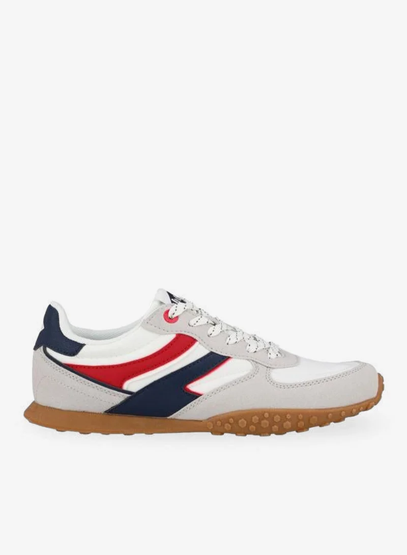 Lee Cooper WHITE Women Colourblock Lace-Up Sneakers for Women | Best Price UAE
