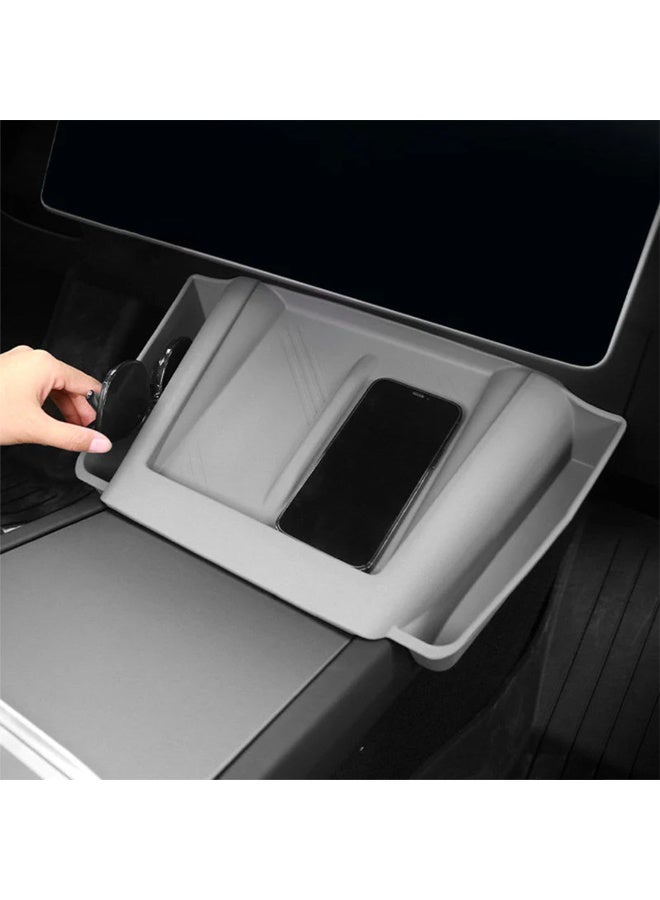 HPS 2 in 1 Center Console Organizer, Side Tray Sunglasses Holder Storage Box with Wireless Charger Protector Silicone - Image 5