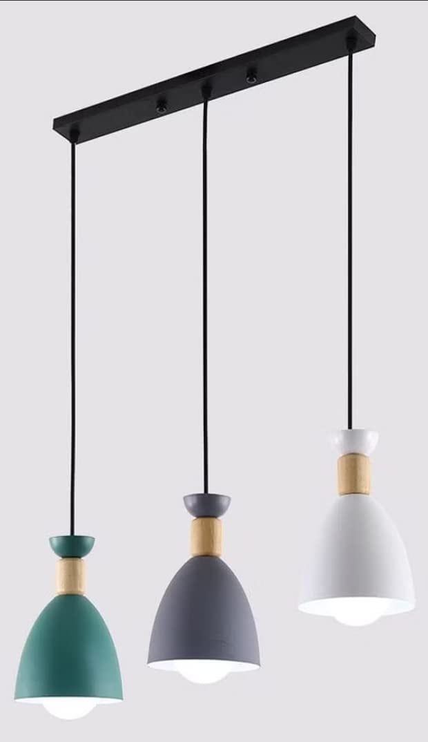 Lyse Decor Multi Color Hanging Lights for Living Room/Bedroom, Pendant Lights for Ceiling/Hall and Balcony and Hanging Lamps for Home Decoration (Linear) - Image 4