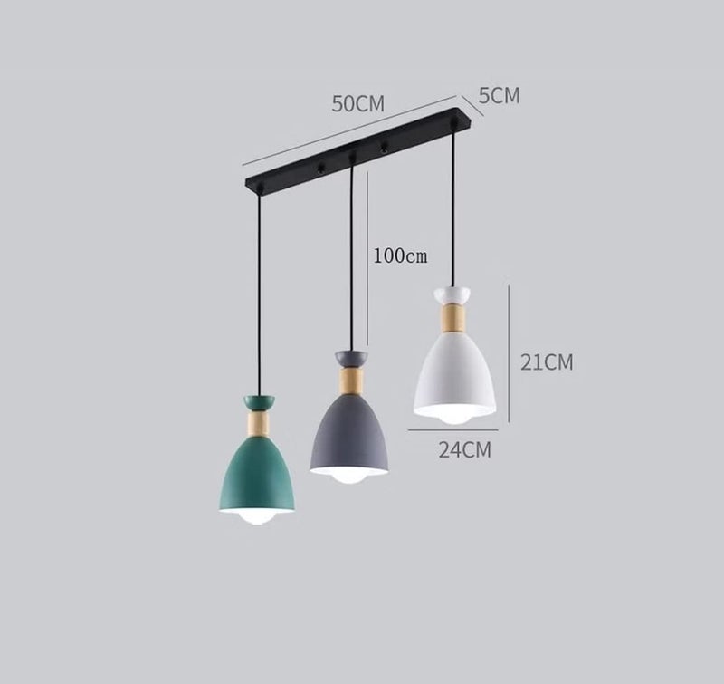 Lyse Decor Multi Color Hanging Lights for Living Room/Bedroom, Pendant Lights for Ceiling/Hall and Balcony and Hanging Lamps for Home Decoration (Linear) - Image 3
