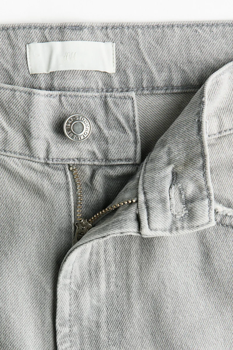H&M  Barrel High Waist Ankle Jeans for Women | Best Price UAE