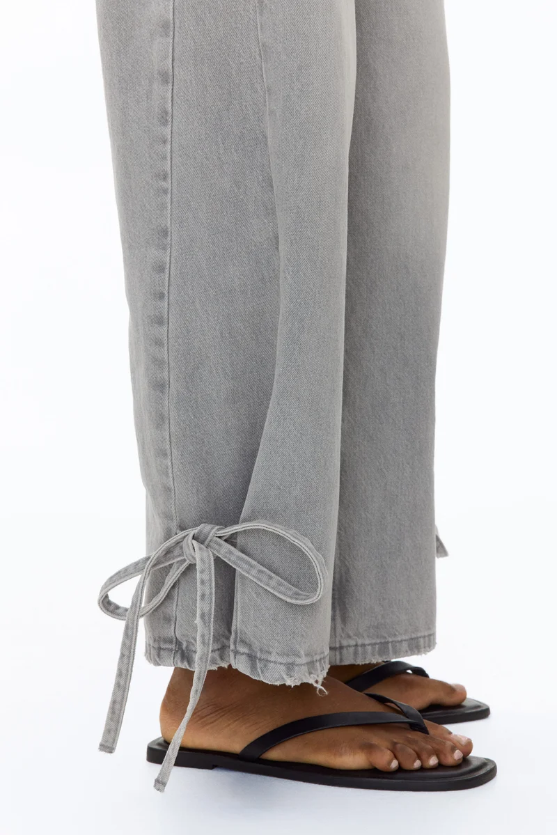 H&M  Barrel High Waist Ankle Jeans for Women | Best Price UAE