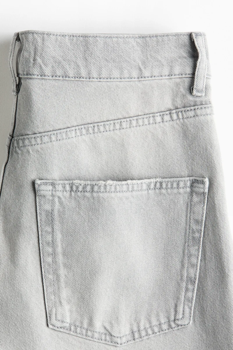 H&M  Barrel High Waist Ankle Jeans for Women | Best Price UAE